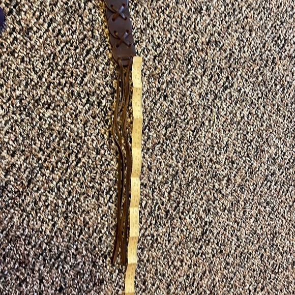 Large leather braided belt - Picture 9 of 9